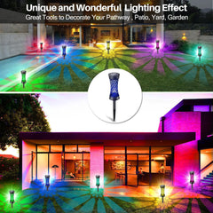Colorful Waterproof Solar LED Garden Light (1pc)
